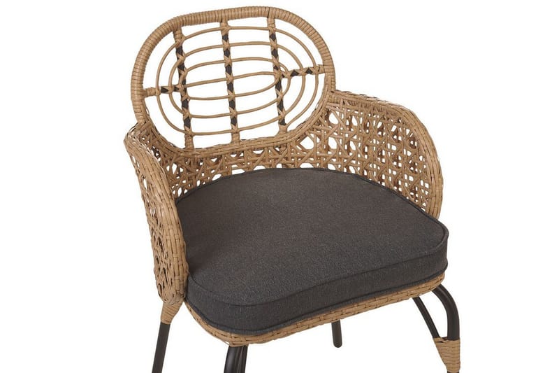 Leamington Lenestol - Natur/Beige/Grå/Sort - Hagemøbler - Balkong - Balkongmøbler - Balkongstoler