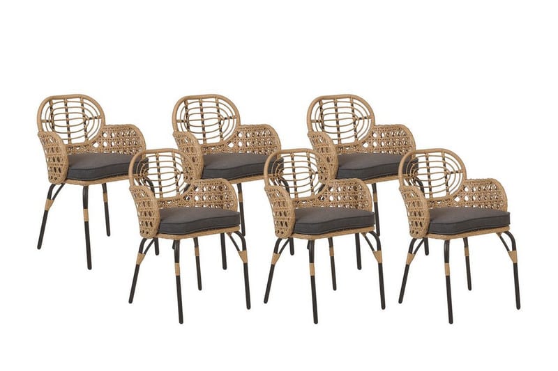 Leamington Lenestol - Natur/Beige/Grå/Sort - Hagemøbler - Balkong - Balkongmøbler - Balkongstoler