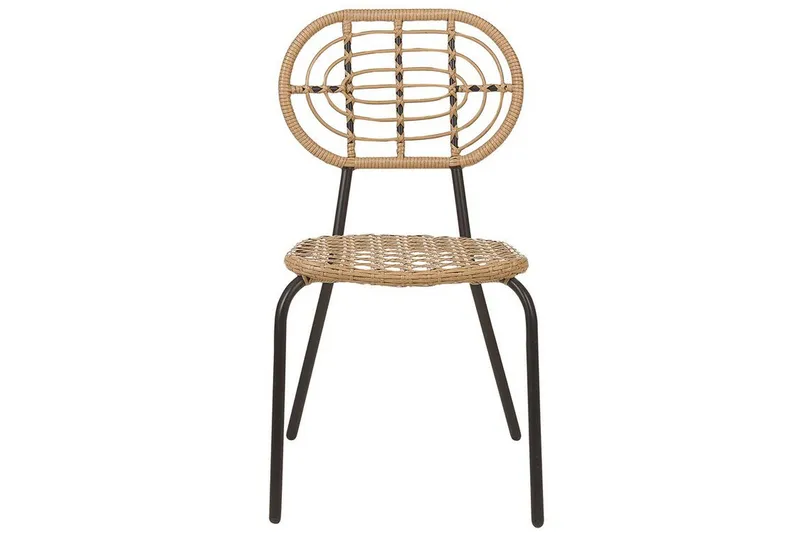 Leamington Spisestol Utendørs - Natur/Beige/Sort - Hagemøbler - Balkong - Balkongmøbler - Balkongstoler