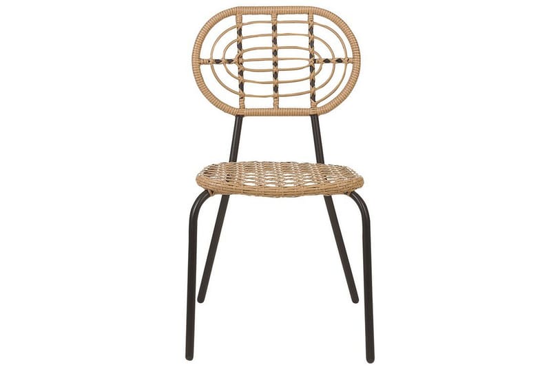 Leamington Spisestol Utendørs - Natur/Beige/Sort - Hagemøbler - Balkong - Balkongmøbler - Balkongstoler