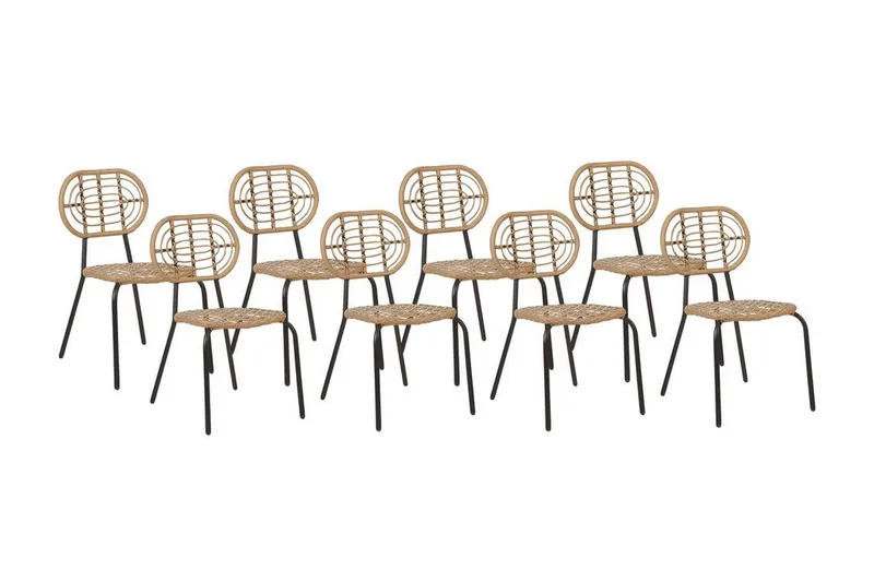 Leamington Spisestol Utendørs - Natur/Beige/Sort - Hagemøbler - Balkong - Balkongmøbler - Balkongstoler