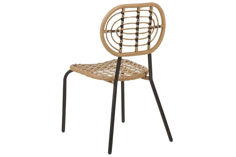 Leamington Spisestol Utendørs - Natur/Beige/Sort - Hagemøbler - Balkong - Balkongmøbler - Balkongstoler