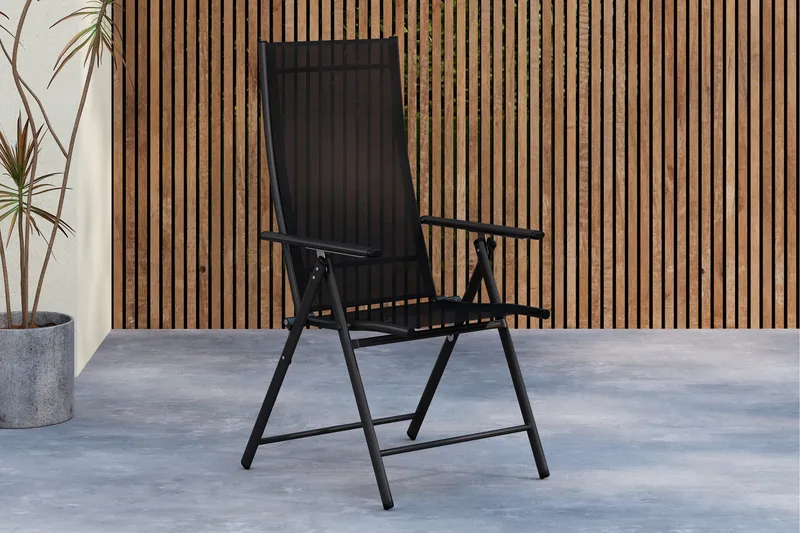 Levanzo Karmstol Utendørs - Svart - Hagemøbler - Balkong - Balkongmøbler - Balkongstoler