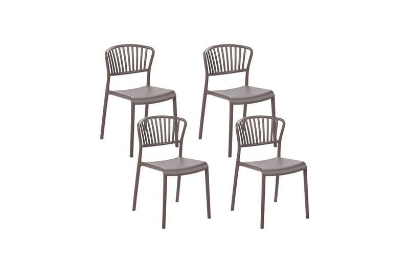 Leverano Spisestol Utendørs - Beige - Hagemøbler - Balkong - Balkongmøbler - Balkongstoler