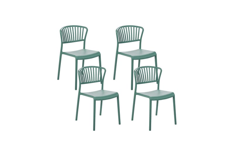 Leverano Spisestol Utendørs - Grønn - Hagemøbler - Balkong - Balkongmøbler - Balkongstoler