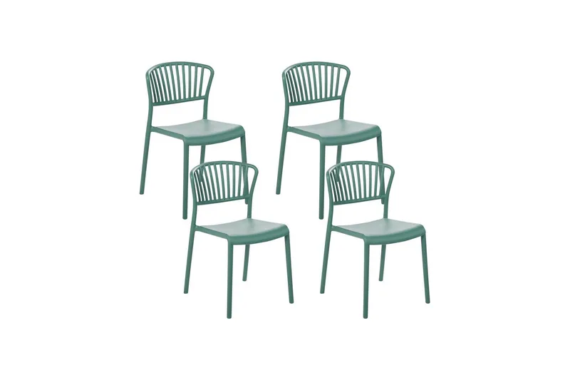 Leverano Spisestol Utendørs - Grønn - Hagemøbler - Balkong - Balkongmøbler - Balkongstoler