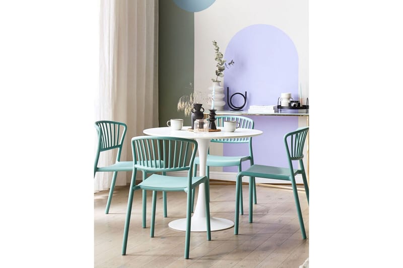 Leverano Spisestol Utendørs - Grønn - Hagemøbler - Balkong - Balkongmøbler - Balkongstoler