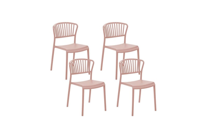 Leverano Spisestol Utendørs - Rosa - Hagemøbler - Balkong - Balkongmøbler - Balkongstoler