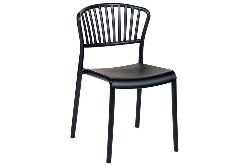 Leverano Spisestol Utendørs, Svart