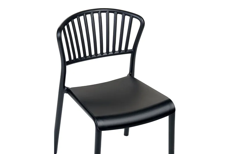 Leverano Spisestol Utendørs - Svart - Hagemøbler - Balkong - Balkongmøbler - Balkongstoler