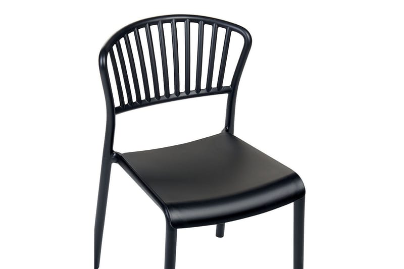 Leverano Spisestol Utendørs - Svart - Hagemøbler - Balkong - Balkongmøbler - Balkongstoler