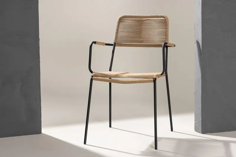 Lindos lenestol utendørs, Brun