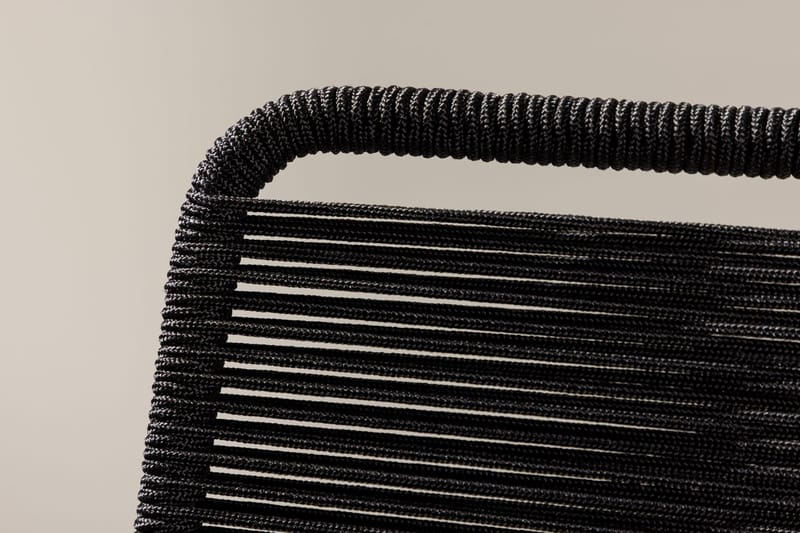 Lindos spisestol utendørs - Svart - Hagemøbler - Balkong - Balkongmøbler - Balkongstoler