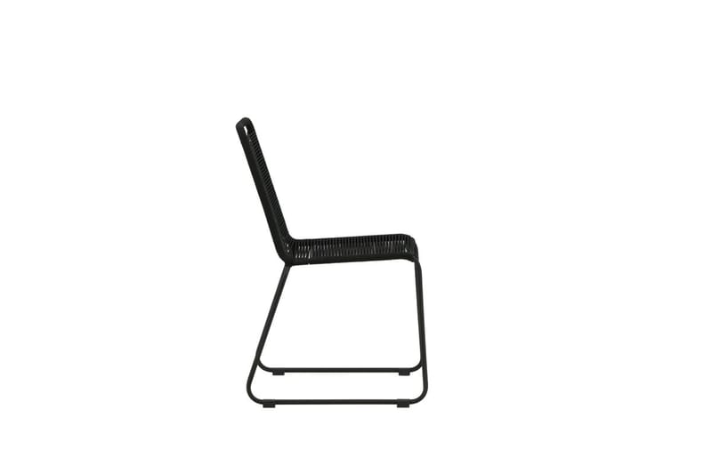 Lindos spisestol utendørs - Svart - Hagemøbler - Balkong - Balkongmøbler - Balkongstoler
