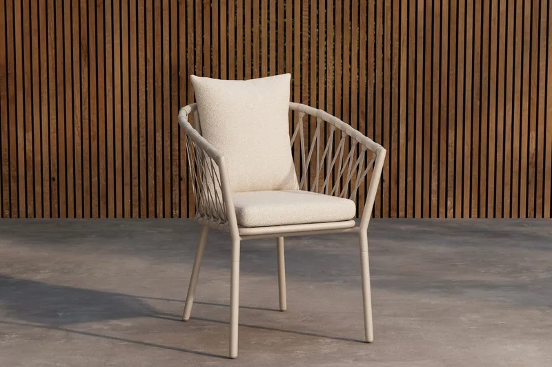 Linos spisestol utendørs, Hvit