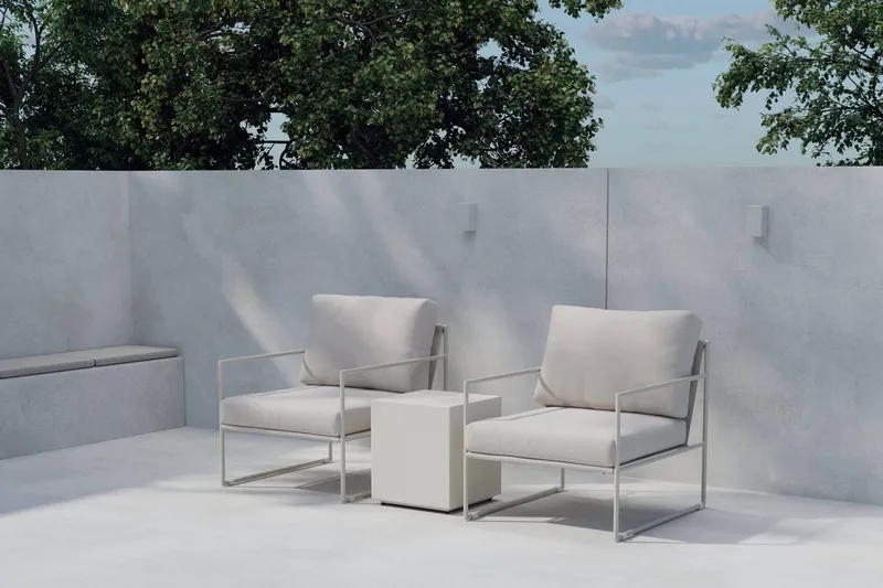 Lissabon kafégruppe utendørs, Beige