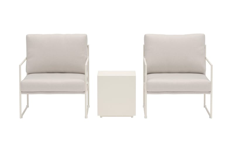 Lissabon kafégruppe utendørs - Beige - Hagemøbler - Balkong - Balkongmøbler - Balkonggrupper