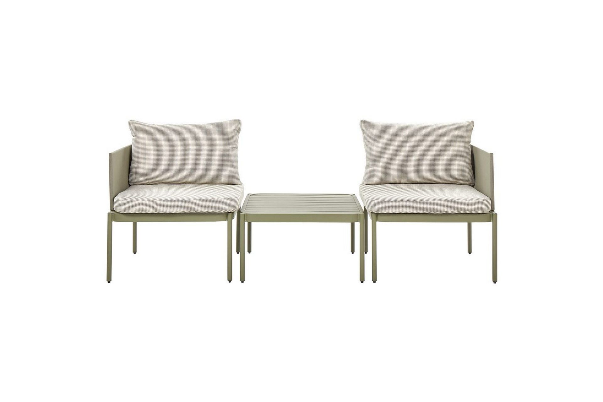 Loungegrupp Beliani Terracina Grå Green\|\|White -