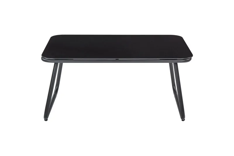 Loungegrupp Beliani Pomonte Svart/Grå Black||Grey - Hagemøbler - Loungemøbler - Sofagruppe utendørs