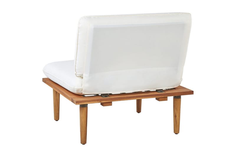 Loungegrupp med bord Beliani Frascati Grönt/ljust trä, 4-Sits White||Light wood - Hagemøbler - Loungemøbler - Sofagruppe utendørs