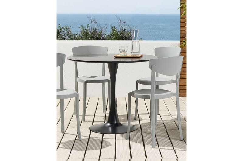 Maple Creek Spisestol Utendørs - Lysegrå - Hagemøbler - Balkong - Balkongmøbler - Balkongstoler