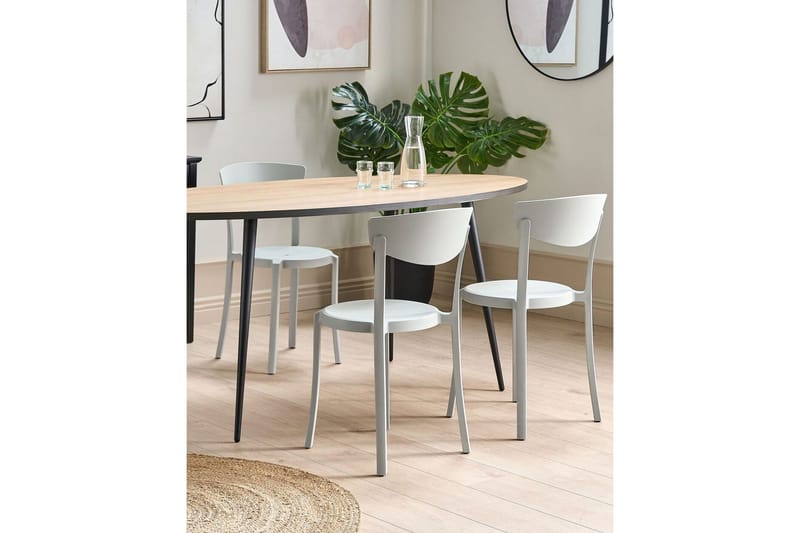 Maple Creek Spisestol Utendørs - Lysegrå - Hagemøbler - Balkong - Balkongmøbler - Balkongstoler