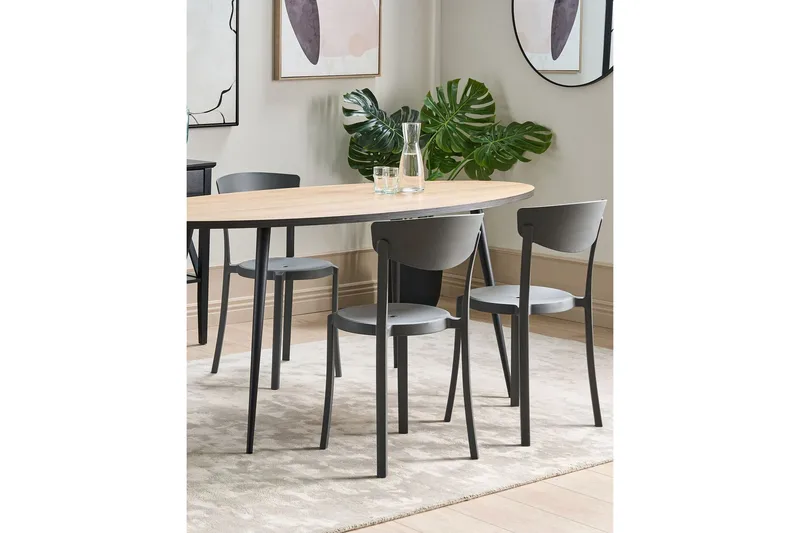 Maple Creek Spisestol Utendørs - Mørk Grå - Hagemøbler - Balkong - Balkongmøbler - Balkongstoler