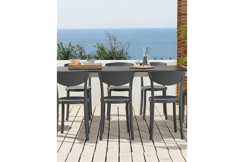 Maple Creek Spisestol Utendørs - Mørk Grå - Hagemøbler - Balkong - Balkongmøbler - Balkongstoler