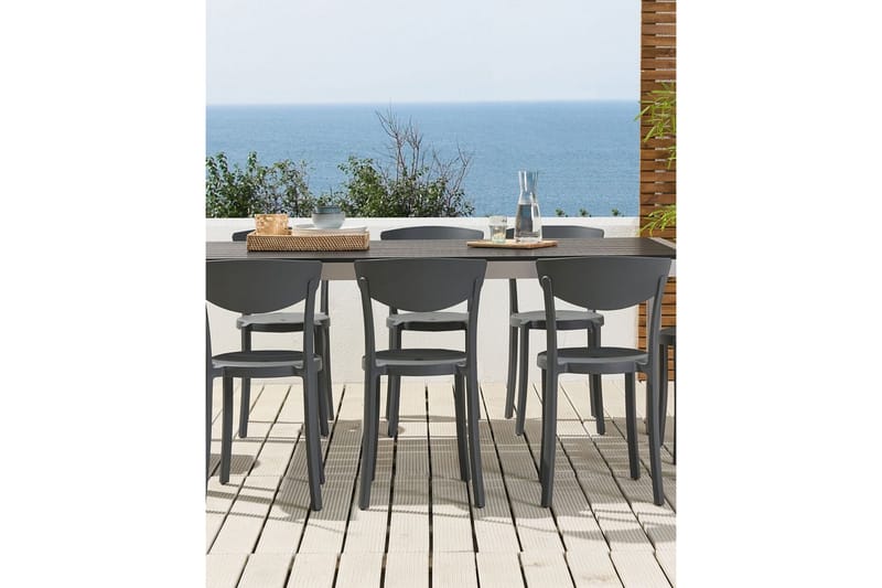 Maple Creek Spisestol Utendørs - Mørk Grå - Hagemøbler - Balkong - Balkongmøbler - Balkongstoler
