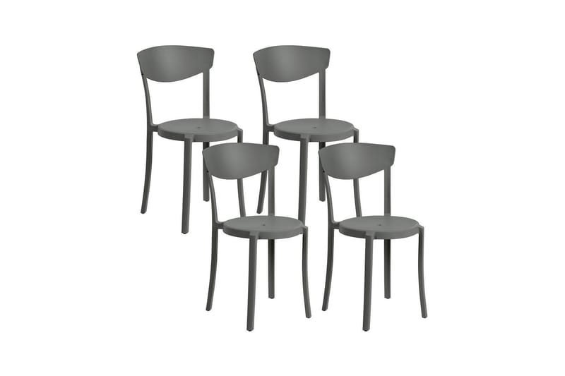 Maple Creek Spisestol Utendørs - Mørk Grå - Hagemøbler - Balkong - Balkongmøbler - Balkongstoler