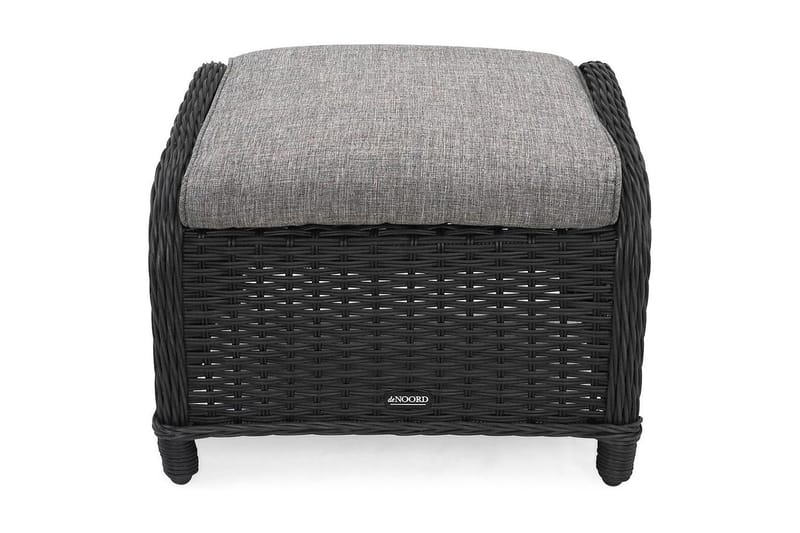 Marcus Fotskammel til Ørelappstol - Svart - Hagemøbler - Balkong - Balkongmøbler - Balkongstoler