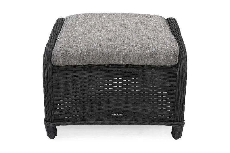 Marcus Fotskammel til Ørelappstol - Svart - Hagemøbler - Balkong - Balkongmøbler - Balkongstoler