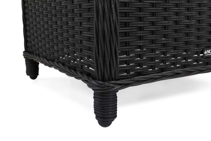 Marcus Fotskammel til Ørelappstol - Svart - Hagemøbler - Balkong - Balkongmøbler - Balkongstoler