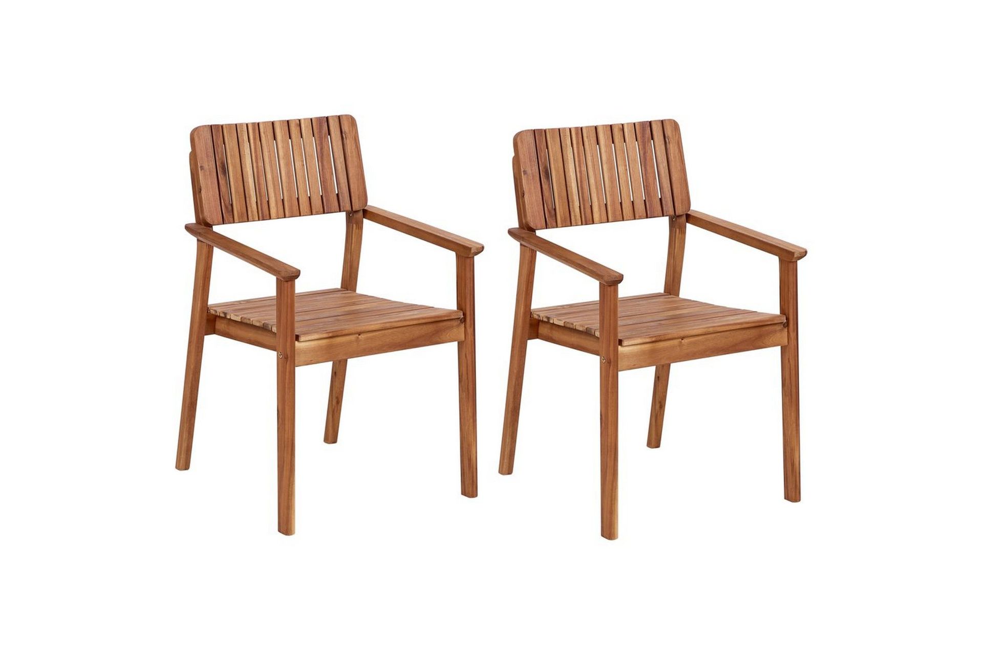 Matstol Beliani Agello set om 2 Light wood -