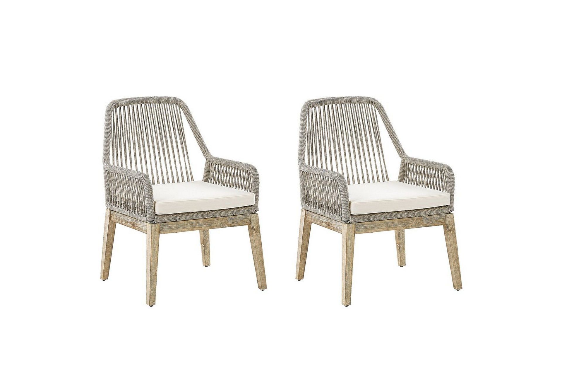 Matstol Beliani Olbia set om 2 Cream white -