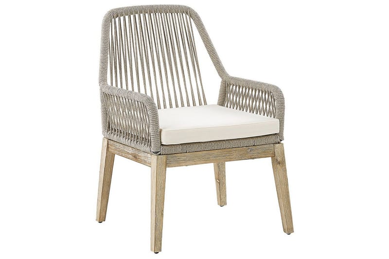 Matstol Beliani Olbia set om 2 Cream white - Hagemøbler - Balkong - Balkongmøbler - Balkongstoler