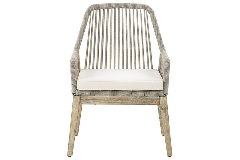 Matstol Beliani Olbia set om 2 Cream white - Hagemøbler - Balkong - Balkongmøbler - Balkongstoler