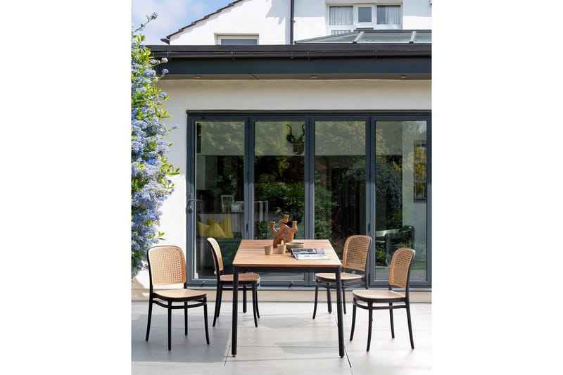 Matstol Beliani Plose set om 4 Beige - Hagemøbler - Balkong - Balkongmøbler - Balkongstoler