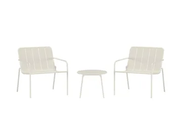 Minos kafégruppe utendørs - Beige - Hagemøbler - Balkong - Balkongmøbler - Balkonggrupper