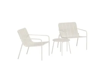 Minos kafégruppe utendørs - Beige - Hagemøbler - Balkong - Balkongmøbler - Balkonggrupper