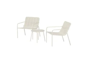 Minos kafégruppe utendørs - Beige - Hagemøbler - Balkong - Balkongmøbler - Balkonggrupper