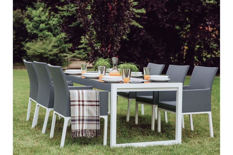 Monteroni Lenestol - Grå/Hvit - Hagemøbler - Balkong - Balkongmøbler - Balkongstoler