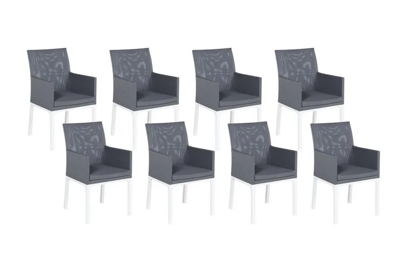 Monteroni Lenestol - Grå/Hvit - Hagemøbler - Balkong - Balkongmøbler - Balkongstoler