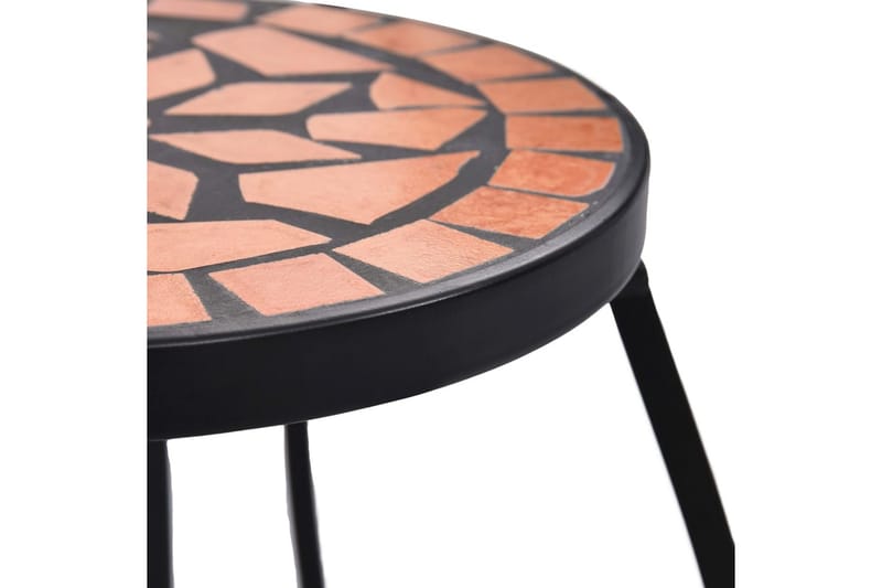 Mosaikkbord 3 stk terrakotta keramikk - Oransj - Sidebord - Balkongbord