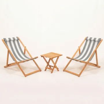 Netira Loungesett med bord utendørs