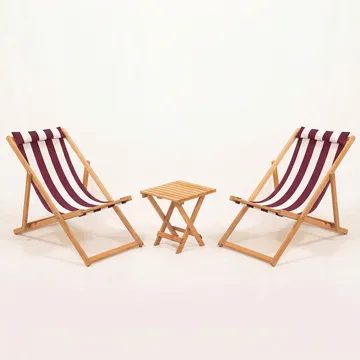 Netira Loungesett med bord utendørs