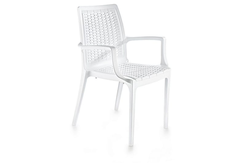 Omber Armstol Utomhus, Hvit