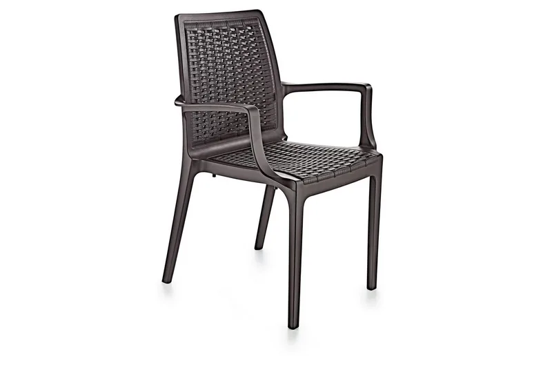 Omber Armstol Utomhus, Mørkebrun