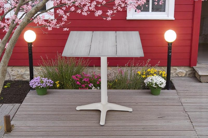 Palermo Bistrobord 70×70 cm - Grå/Beige - Hagemøbler - Balkong - Balkongmøbler - Balkongbord