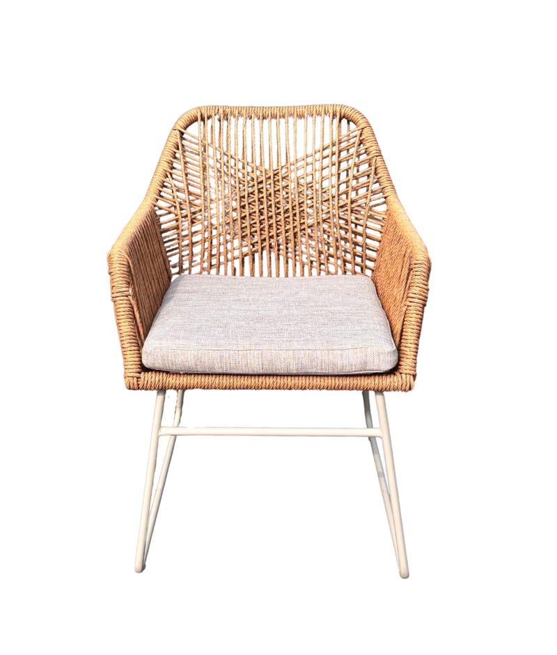 Palermo Bistrosett med Seville lenestoler - Grå/Beige/Sand - Hagemøbler - Balkong - Balkongmøbler - Balkonggrupper